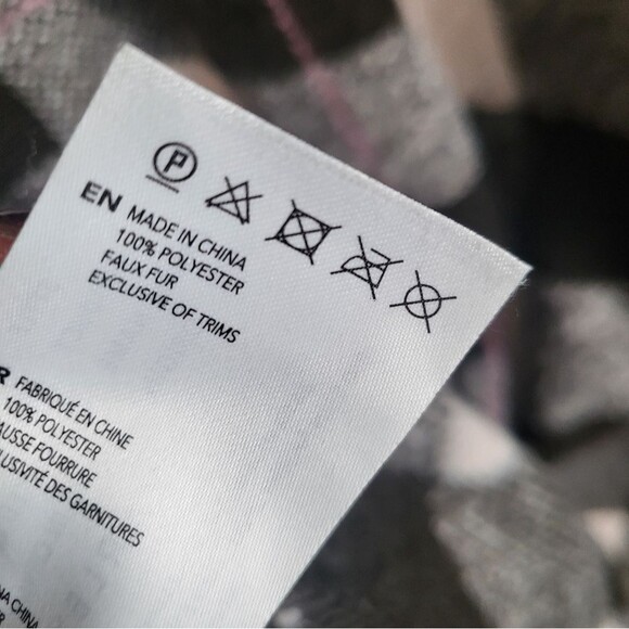 Anthropologie Harlow Checkered Knit Fleece Coat XXS Oversized - Picture 15 of 16